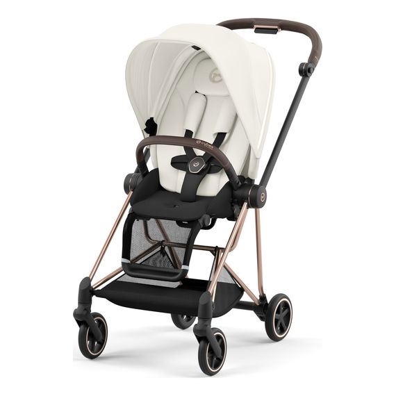 Cybex Mios 3.0 - Compact Premium Pushchair (Birth - 22 kg), Rodzaj: spacerowy, Kolekcja: Comfort, Kolor: Off white, Kolor ramy: Rosegold, image 