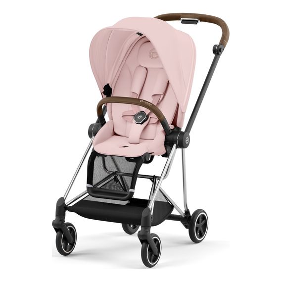 Cybex Mios 3.0 - Compact Premium Pushchair (Birth - 22 kg), Rodzaj: spacerowy, Kolekcja: Comfort, Kolor: Peach Pink, Kolor ramy: Chrome Brown, image 