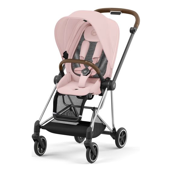 Cybex Mios 3.0 - Compact Premium Pushchair (Birth - 22 kg), Rodzaj: spacerowy, Kolekcja: Comfort, Kolor: Peach Pink, Kolor ramy: Chrome Brown, image , 6 image