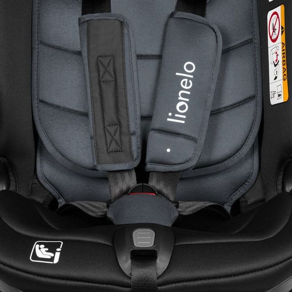 Lionelo Bastiaan RWF i-Size – autosedačka pro batolata (40–150 cm | 0–36 kg | 0–12 let), Kolor: Grey Stone, 11 zdjęcie