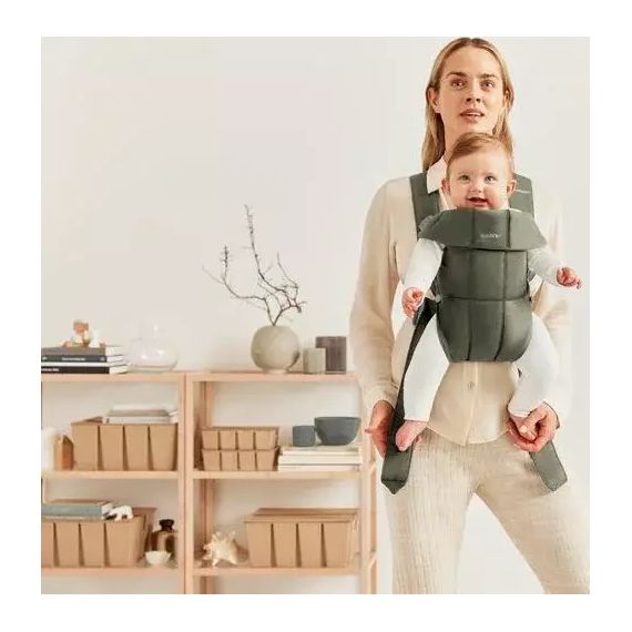 BabyBjorn Mini nosítko Woven Dark Green, Rodzaj: Woven, Kolor: Dark green, 8 zdjęcie