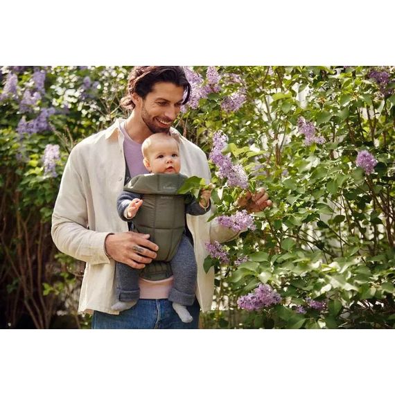 BabyBjorn Mini nosítko Woven Dark Green, Rodzaj: Woven, Kolor: Dark green, 9 zdjęcie