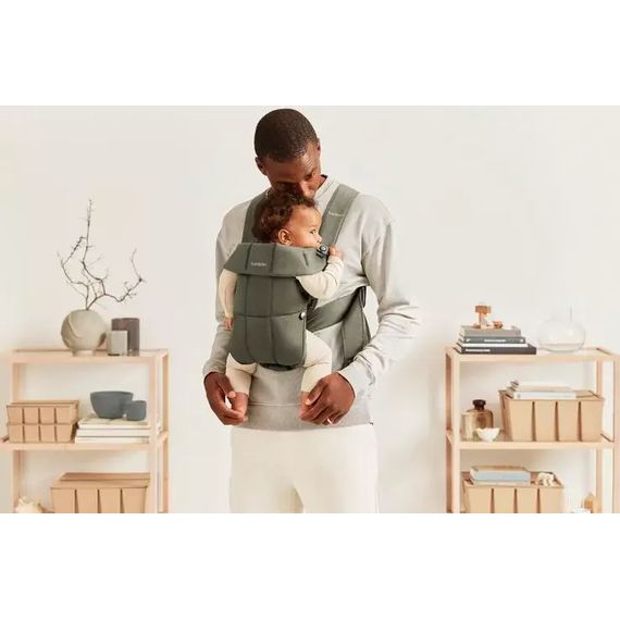 BabyBjorn Mini nosítko Woven Dark Green, Rodzaj: Woven, Kolor: Dark green, 11 zdjęcie