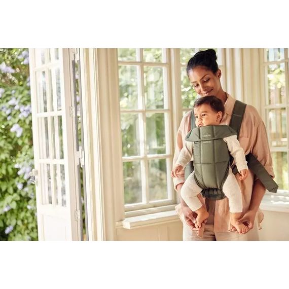 BabyBjorn Mini nosítko Woven Dark Green, Rodzaj: Woven, Kolor: Dark green, 13 zdjęcie