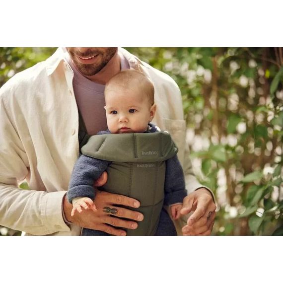 BabyBjorn Mini nosítko Woven Dark Green, Rodzaj: Woven, Kolor: Dark green, 14 zdjęcie