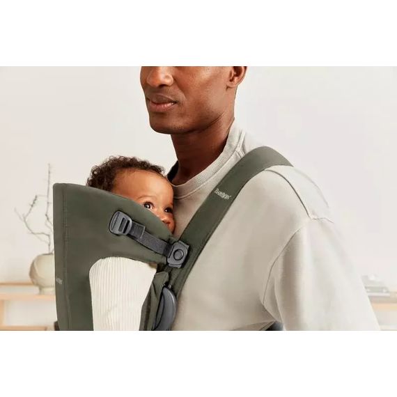 BabyBjorn Mini nosítko Woven Dark Green, Rodzaj: Woven, Kolor: Dark green, 19 zdjęcie