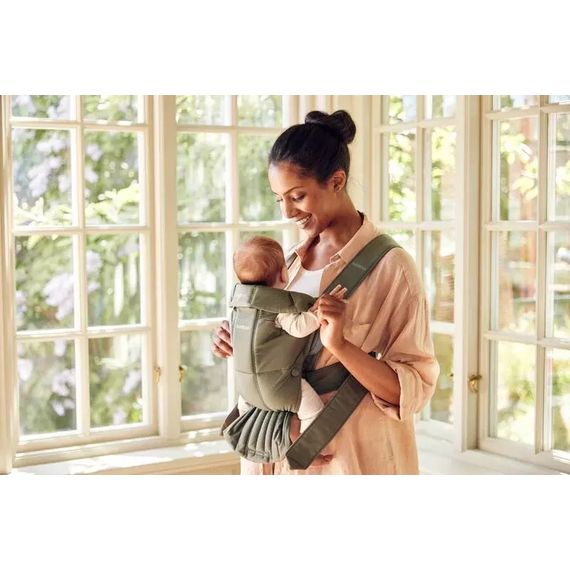 BabyBjorn Mini nosítko Woven Dark Green, Rodzaj: Woven, Kolor: Dark green, 20 zdjęcie