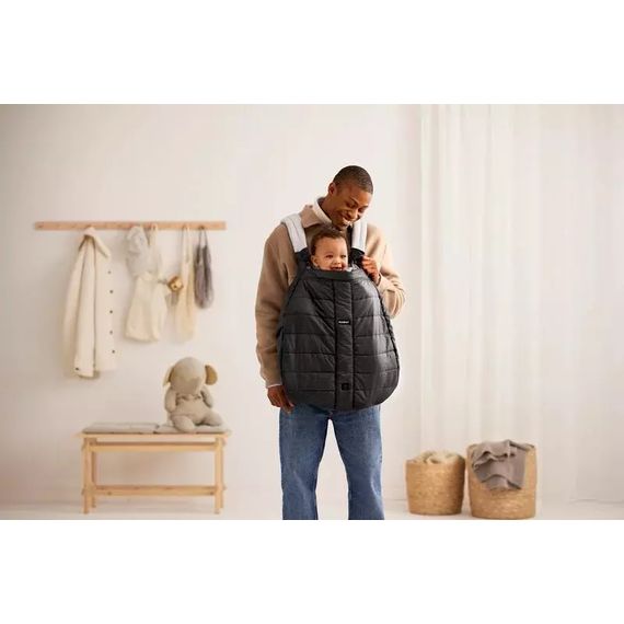 BabyBjorn zimní potah na nosítko Black, 3 zdjęcie