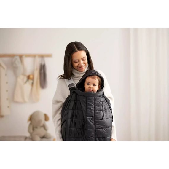 BabyBjorn zimní potah na nosítko Black, 5 zdjęcie