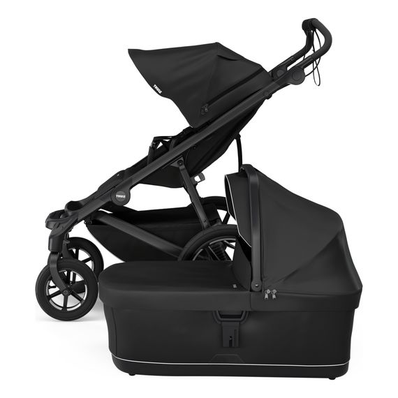 Thule Urban Glide 4-wheel čtyřkolový kočárek 2v1, Rodzaj wózka: głęboko-spacerowy, Kolor materiału: Black, 14 zdjęcie