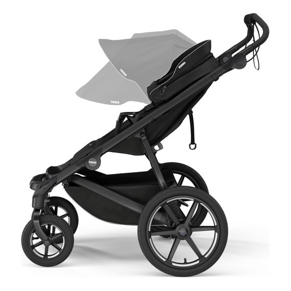 Thule Urban Glide 4-wheel čtyřkolový terénní kočárek, Rodzaj wózka: spacerowy, Kolor materiału: Black, 16 zdjęcie