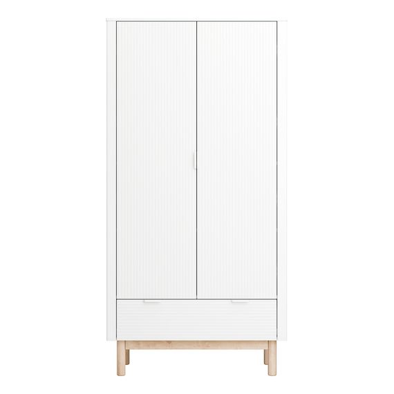 Pinio Miloo White 2-Door Wardrobe, Rodzaj: 2-drzwiowa, Kolor: biały, image , 3 image