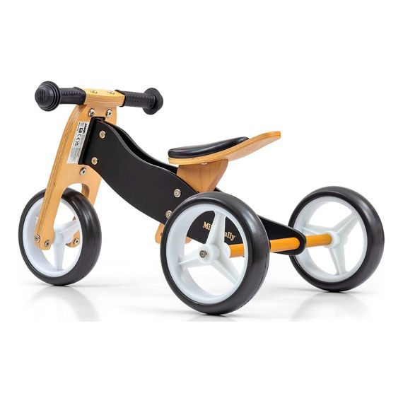 Milly Mally dřevěné odrážedlo 2v1 Jake Classic Black, Kolor: Black, 6 zdjęcie
