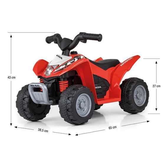 Milly Mally elektrická čtyřkolka Quad Honda ATV Red, Kolor: Red, 9 zdjęcie