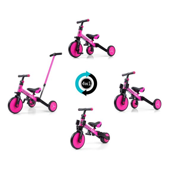 Milly Mally kolo 4v1 Optimus Plus Pink, Kolor: Pink, 14 zdjęcie