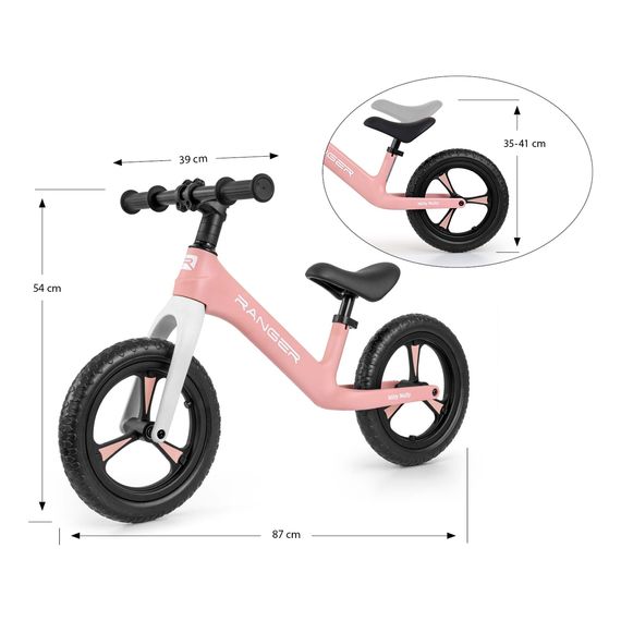 Milly Mally odrážedlo Ranger Pink, Kolor: Pink, 6 zdjęcie