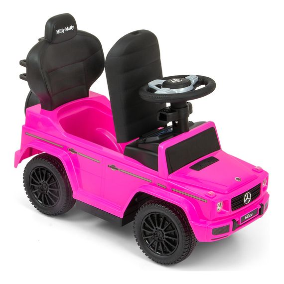 Milly Mally odrážedlo s vodící tyčí Mercedes G350d Pink, Kolor: Pink, 7 zdjęcie