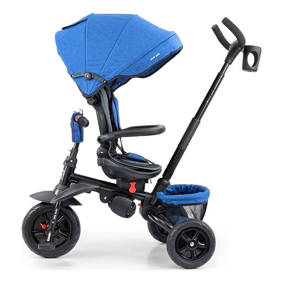 Milly Mally tříkolka Stanley Rubber Navy-Black, Kolor: Navy-Black