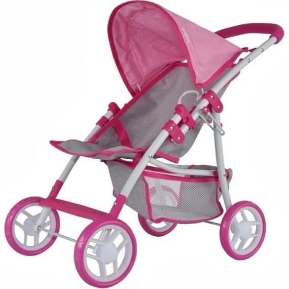 Milly Mally kočárek pro panenky Natalie Prestige Pink, Kolor: Pink, 4 zdjęcie