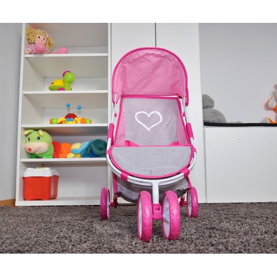 Milly Mally kočárek pro panenky Susie Prestige Pink, Kolor: Pink, 8 zdjęcie