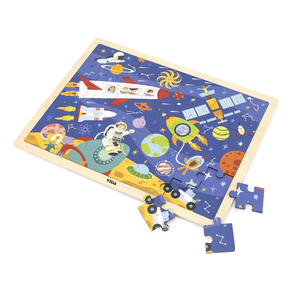 Viga puzzle na podkładce 48 elementów Poznajemy kosmos, image 