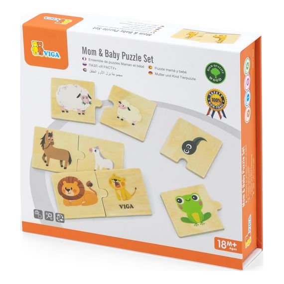 Viga puzzle logiczne Mama i dziecko, 5 zdjęcie