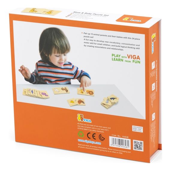 Viga puzzle logiczne Mama i dziecko, 6 zdjęcie