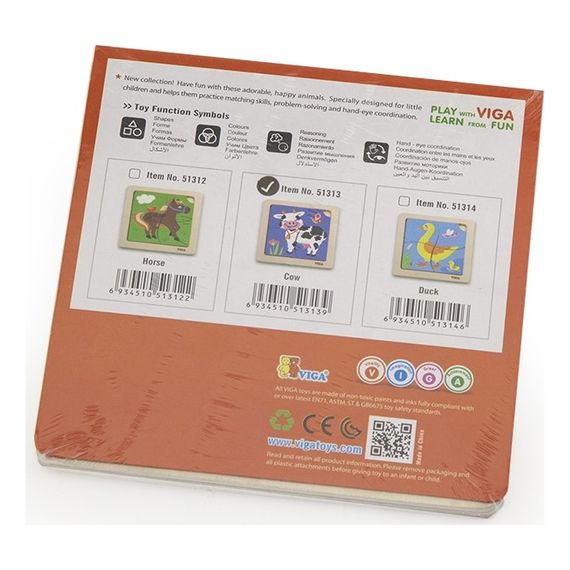 Viga puzzle na podkładce Krówka, 2 zdjęcie