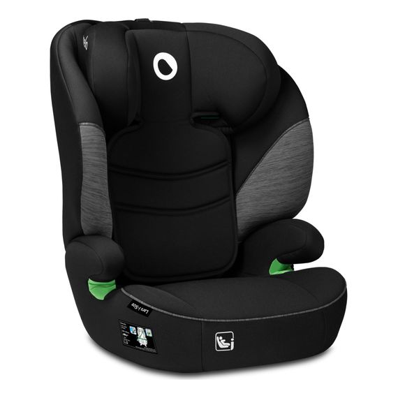 Lionelo Lars i-Size – autosedačka pro starší děti (100–150 cm | 15–36 kg | 4–12 let), Kolor: Black Grey, 4 zdjęcie