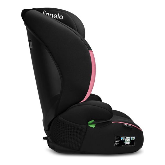 Lionelo Lars i-Size - High Back Booster Seat (100-150 cm | 15-36 kg | 4-12 Years), Kolor: Pink Baby, image , 4 image