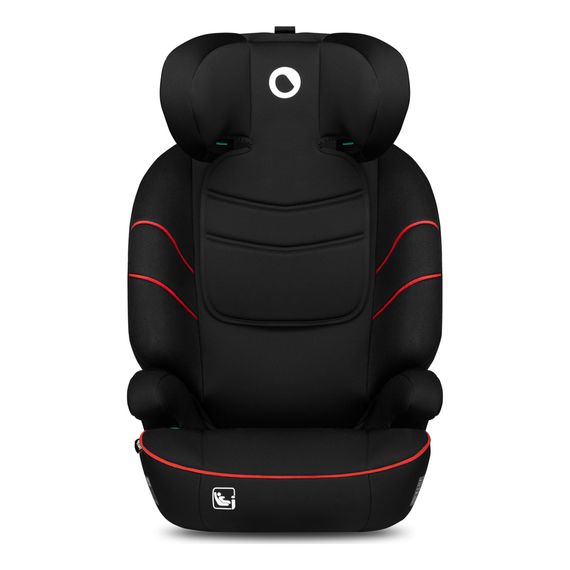 Lionelo Lars i-Size – autosedačka pro starší děti (100–150 cm | 15–36 kg | 4–12 let), Kolor: Sporty Black Red, 7 zdjęcie