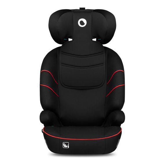 Lionelo Lars i-Size – autosedačka pro starší děti (100–150 cm | 15–36 kg | 4–12 let), Kolor: Sporty Black Red, 8 zdjęcie