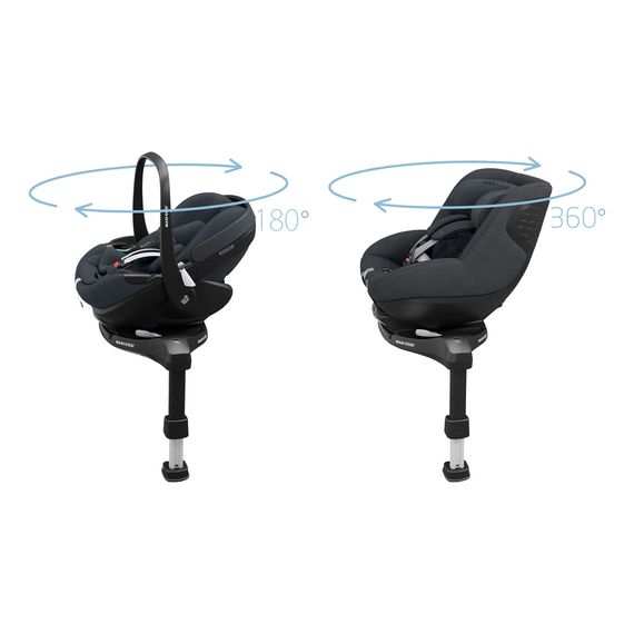 Maxi-Cosi Pebble 360° se základnou Familyfix 360 Pro, Baza: FamilyFix 360° Pro, Kolor: Essential Blue, 24 zdjęcie