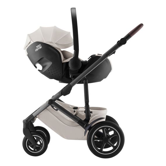 Britax Romer Baby-Safe Pro with Vario Base 5Z - Rotating Infant Car Seat (40-85 cm | 0-13 kg | Birth to 15 Months), Baza: baza Vario 5Z, Kolor: Soft Taupe, image , 17 image