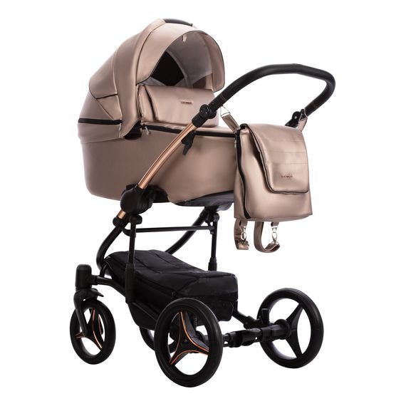 Bebetto Torino Si Pro 2-in-1 Pushchair, Kolekcja: Si Pro, Kolor: Si Pro 02, Kolor ramy: Czarno-złoty, image , 5 image