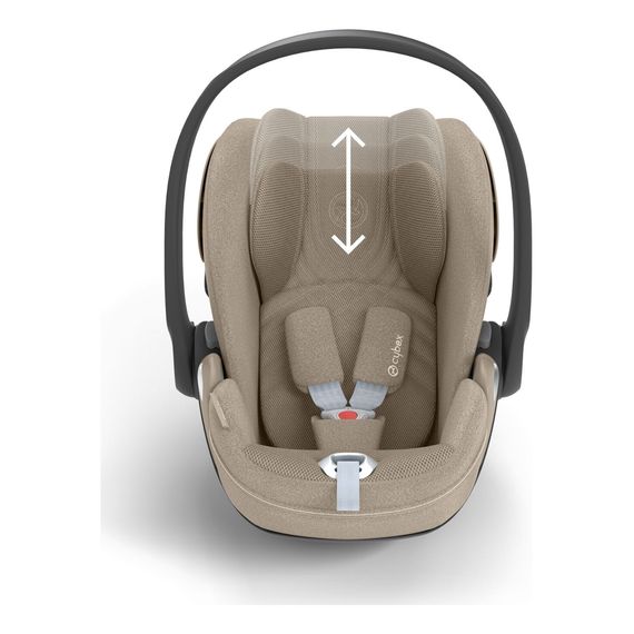 Cybex Cloud T i-Size with Base T - Rotating Infant Car Seat (45-87 cm | 0-13 kg | Birth to 2 Years), Baza: Cybex base T, Kolor: Plus Cozy Beige, image , 14 image