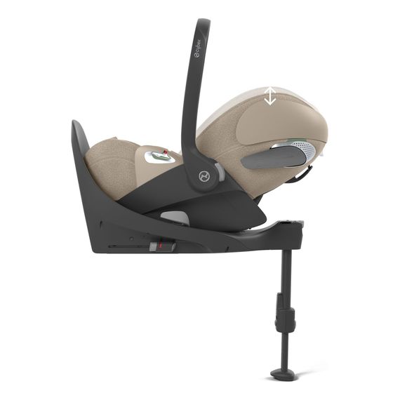Cybex Cloud T i-Size with Base T - Rotating Infant Car Seat (45-87 cm | 0-13 kg | Birth to 2 Years), Baza: Cybex base T, Kolor: Plus Cozy Beige, image , 16 image