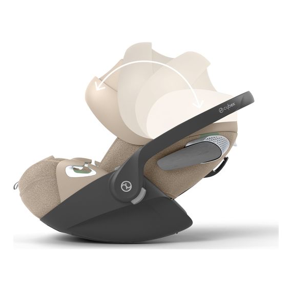 Cybex Cloud T i-Size with Base T - Rotating Infant Car Seat (45-87 cm | 0-13 kg | Birth to 2 Years), Baza: Cybex base T, Kolor: Plus Cozy Beige, image , 19 image