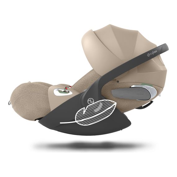Cybex Cloud T i-Size with Base T - Rotating Infant Car Seat (45-87 cm | 0-13 kg | Birth to 2 Years), Baza: Cybex base T, Kolor: Plus Cozy Beige, image , 20 image