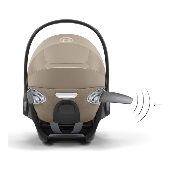 Cybex Cloud T i-Size with Base T - Rotating Infant Car Seat (45-87 cm | 0-13 kg | Birth to 2 Years), Baza: Cybex base T, Kolor: Plus Cozy Beige, image , 23 image
