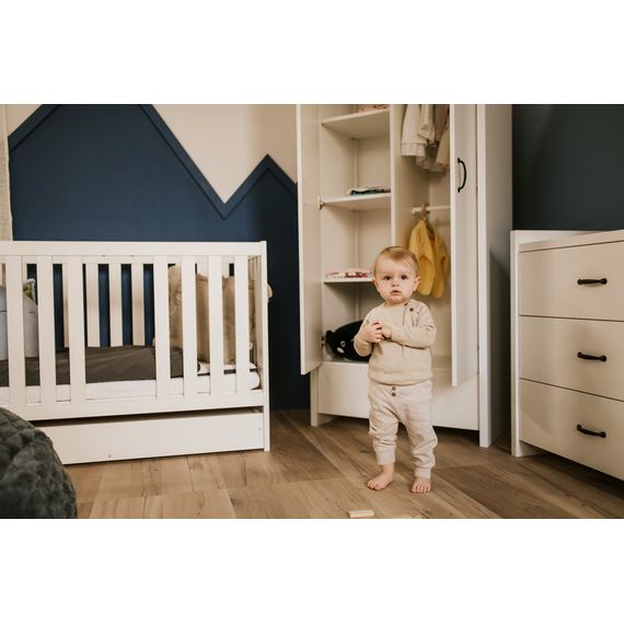 LittleSky by Klupś Amelia II Cot 120x60 - White, Kolor: biały, image , 5 image