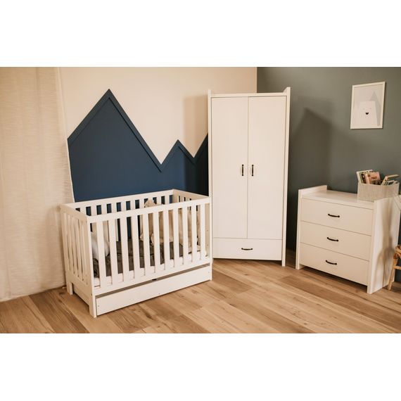LittleSky by Klupś Amelia II Cot 120x60 - White, Kolor: biały, image , 6 image