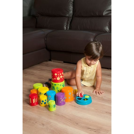 Miniland skládačky Kelímky a kbelíčky různé vzory, 2 zdjęcie