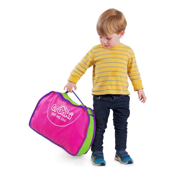 Trunki torba podróżna -organizer na fotel samochodowy różowy