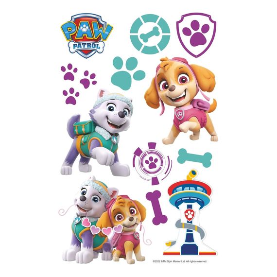 Nickelodeon dekoracje ścienne winylowe Psi Patrol - Skye, Everest, Kolor: Skye, Everest