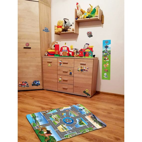 Nickelodeon dywan Ultra Miękki 100x150 cm Psi Patrol Miasta, Kolor: Miasta, 6 zdjęcie