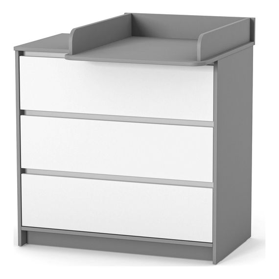 Veres Bern 900 - komoda dziecięca (90 cm) - White Graphite, Kolor: White Graphite, 5 zdjęcie