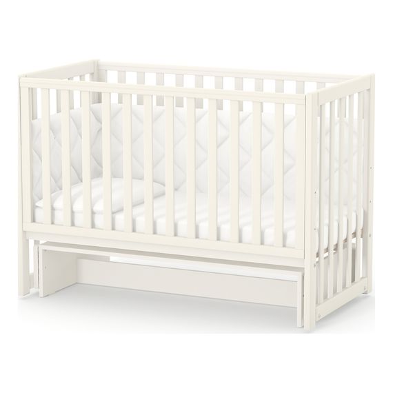 Veres LD13 - Children's Cot with Drop Side and Teething Rail (120x60 cm) - Beige, Kolor: Beige, image , 6 image