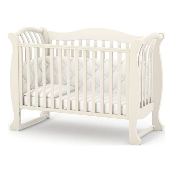 Veres LD19 - Children's Cot with Drop Side and Teething Rail (120x60 cm) - Beige, Kolor: Beige, image 