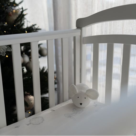Veres LD6 – dětská postýlka se sklopnou bočnicí a kousátkem (120×60 cm) – White, Kolor: White, 12 zdjęcie